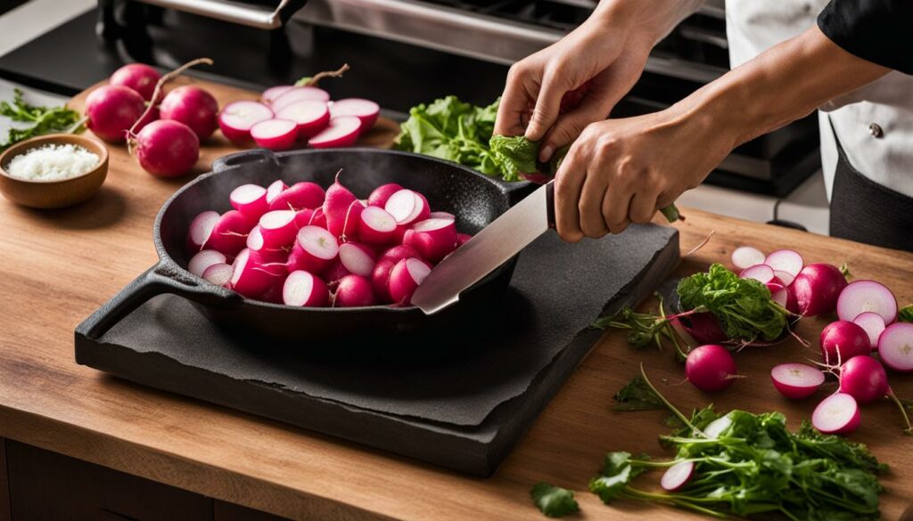 cooking with radishes
