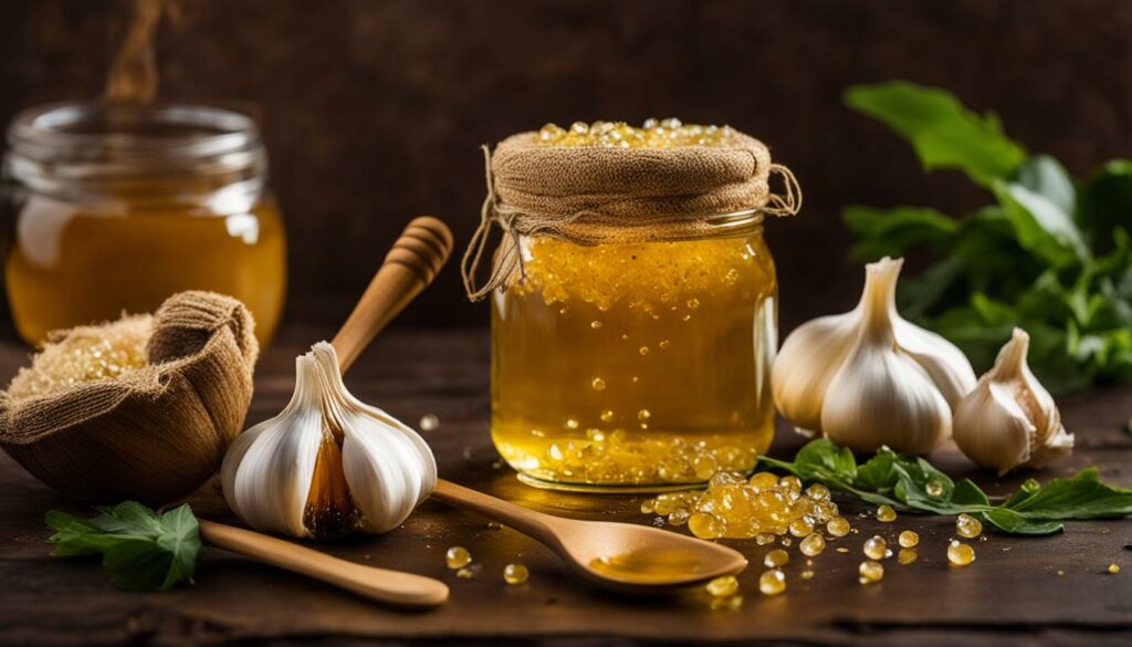 fermented garlic honey for health