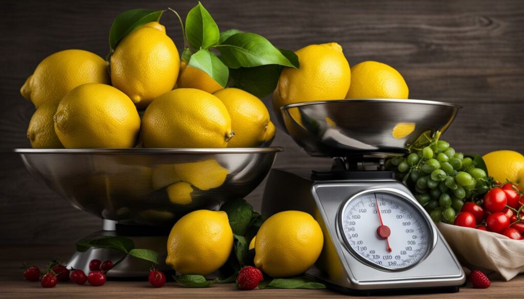 lemons aid in weight control