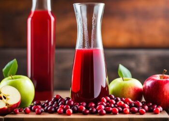 apple cider vinegar and cranberry juice