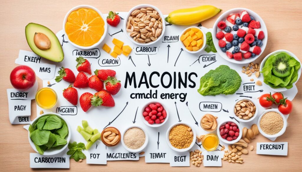 Macronutrients and energy levels